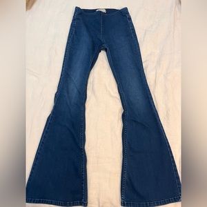 Free People Blue Flare & Wide Leg Jeans